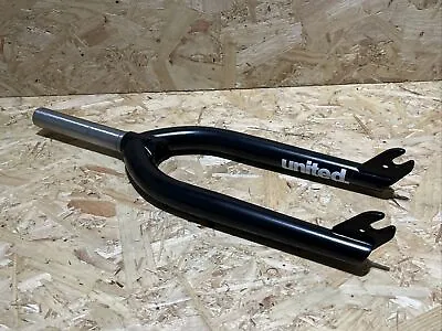 United 1020 Hi-Tensile Tapered BMX Forks 20” 10mm Dropout Black 152mm Steerer  • £19.99