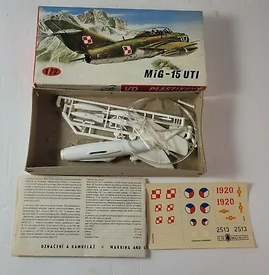 Kovozavody Prostejov KP MiG-15 UTI 1/72 Scale Vintage Plastic Model Kit Open Box • $17.99