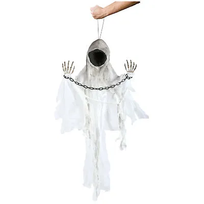 Faceless Spectre Light Up Moving With Sound Halloween Decoration Party Prop 85cm • £18.99