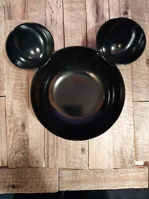 Disney Mickey Mouse Shaped Bowl - Zak! Designs Black Chip And Dip Snack Bowl • $18.91