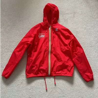 K-Way Share A Coke Windbreaker Rain Jacket Coca Cola Womens Small! • $68.81