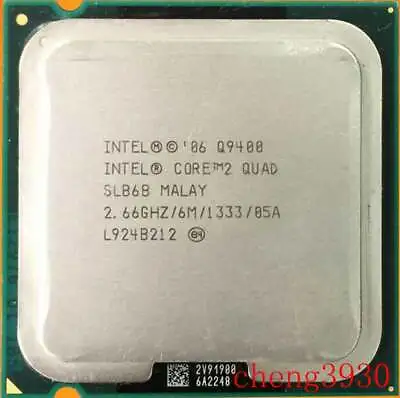 Intel Core 2 Quad Core Q9400 2.66 GHz LGA775 CPU Processor • $6.99