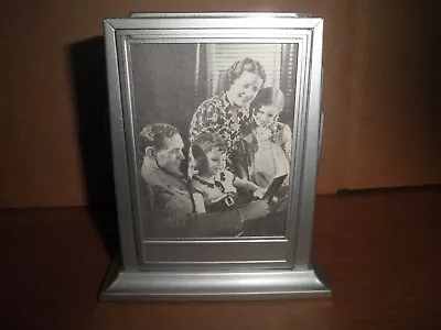 Neat Old Original Metal Family Photo Still Bank C.1930's. Put Your Own Photo In • $9.99