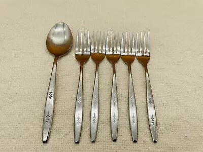 Vintage Ekco Eterna Stainless Flatware Leaf Sprig Pattern Forks Spoon Japan • $11.90