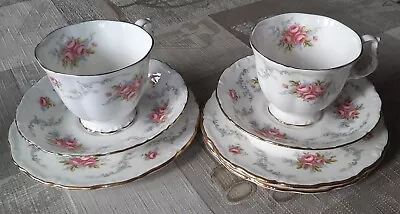 £25 • Buy Vintage Royal Albert Bone China 'Tranquillity' 2 X Trio Cup,Saucer,Plate