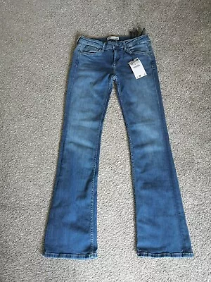 BNWT Zara The Low Rise Slim Bootcut Mid Blue Jeans UK 10 EUR 38 • £23.95