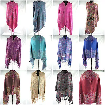 **  5pcs Wholesale Paisley Viscose Pashmina Wrap Shawl Wrap Scarves • $46.99