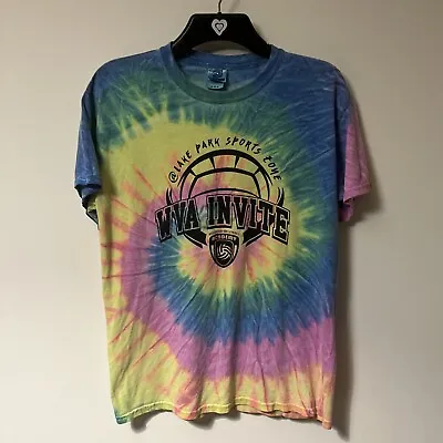 Colortone T-Shirt Tie Dye Mens Medium Multicoloured Hippie Festival Volleyball • £11.50