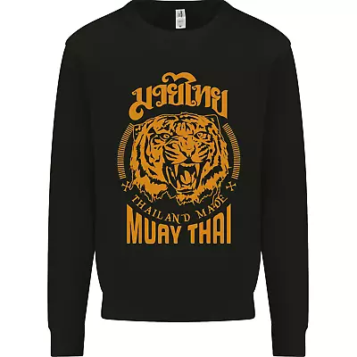 Muay Thai Fighter Warrior MMA Martial Arts Mens Sweatshirt Jumper • $26.51