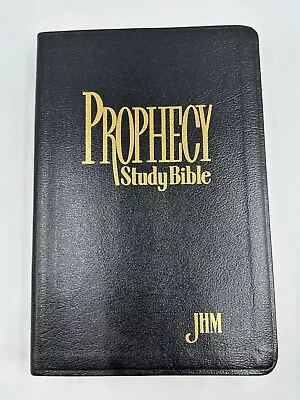 Prophecy Study Bible NKJV John Hagee Ministries Black Bonded Leather Gold Pages • $54.14