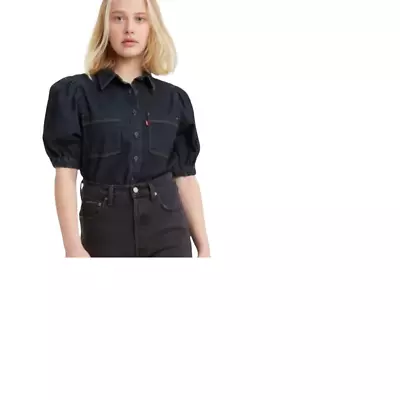 Levi's Women's Alice Short Sleeve Denim Blouse - Select Color & Size Msrp $49.99 • $19.99