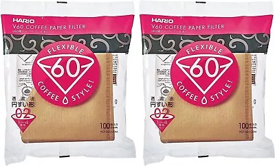 Hario V60 Paper Coffee Filters Size 02 Natural 200 Count • $30.55