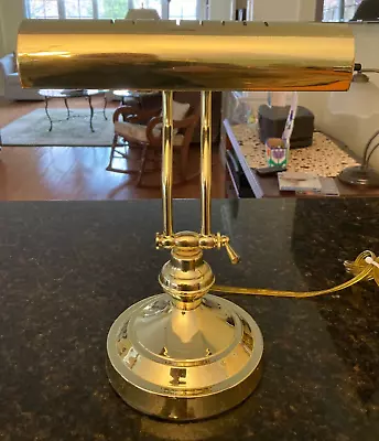 Vintage Brass Desk/piano Reading Lamp Excellent Condition • $17.99