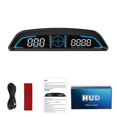Car Digital Speedometer Head Up Display GPS Overspeed Warning Alarm HUD Gauge  • $32.30