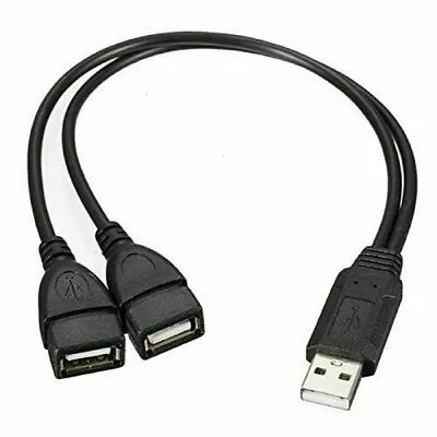 LOT USB 2.0 A Male To 2 Dual USB Female Jack Y Splitter Hub Cord Adapter Cable • $13.49