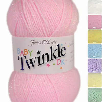 £2.99 • Buy James C Brett Baby Twinkle DK - Sparkly Knitting Yarn