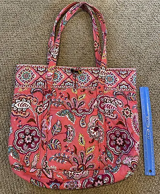 Vera Bradley  Tote Shoulder Bag Carry On Quilt Shopper Bag • $9.95