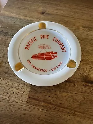 Vintage Advertising Logo Ashtray Pacific Pipe Company San Francisco Oakland CA • $12.99