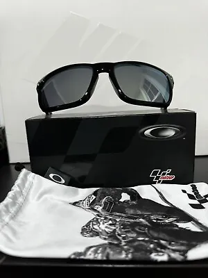 Oakley Holbrook Polished Black W/Emerald Iridium Lens SKUOO9102-16 MotoGP New • $275