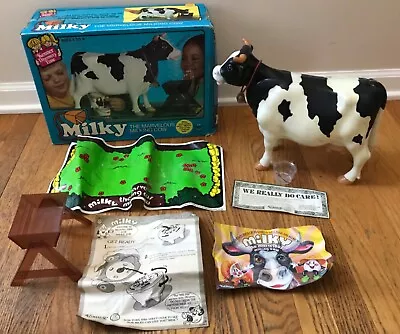 Vintage 1977 Kenner Milky Marvelous Milking Cow General Mills Toy Original Box • $49