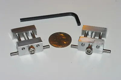 Set Of 2 Machinist Tool Vise Stops For Cnc Or Manual Mill Vise Low Profile   • $18.95