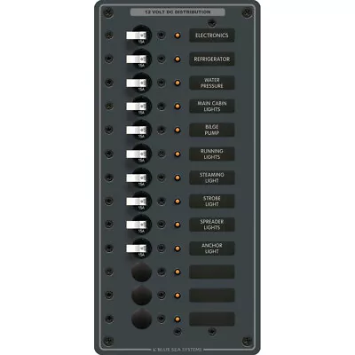 Blue Sea 8376 Panel Dc 13 Pos Vertical • $386.37