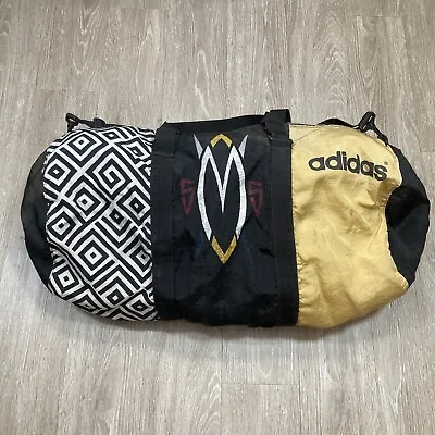Vintage Adidas Duffle Bag 90s 00s Dikembe Mutombo Gym Work-out Travel Carry-all • $129.98
