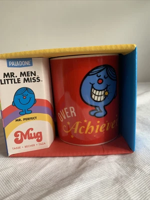 £5.50 • Buy Little Miss/Mr Men Double Sided Mug Mr Perfect/Over Achiever Brand New & Boxed 