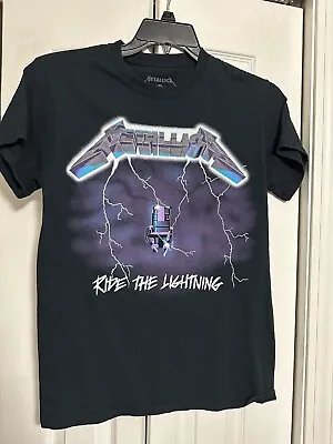 Metallica Ride The Lightning T Shirt Size Adult Small Black Band Tee Album • $10