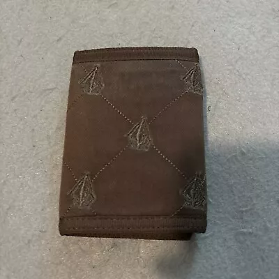 Volcom Trifold Canvas Wallet Zipper Coin Card Slots Embroidered Logo Y2K • $28.99