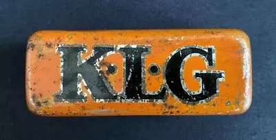 Klg Spark Plug Motorists Garage Motor Car Vintage Display Tin • $56