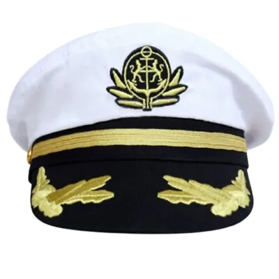 Sailor Hat For Women Men Party Navy Hat Badge Captain Cap Halloween Party Props • $18.56