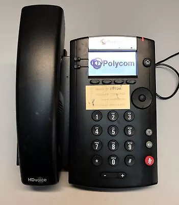 POLYCOM VVX-201 VoIP PHONE 2201-40450-001 • $9.99