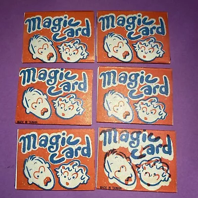 Vintage Cracker Jack Gumball Prize Paper Card Magic Card Lot Of 6 UNOPENED • $22