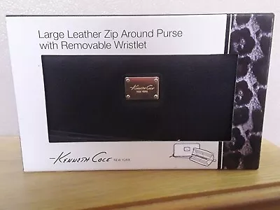 Kenneth Cole Reaction Large Leather Zip Around BNIB WITH WRIST STRAP  • £12