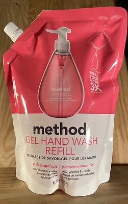 Method Gel Hand Soap Refill Pink Grapefruit Plant Based Biodegradable 34 Fl Oz • $18