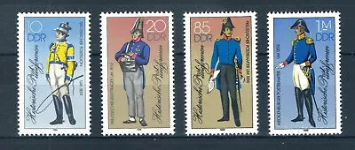East Germany 1986 Postal Uniforms Of 1850 Set Of Stamps. MNH. Sg E2707A-E2710A • $2.13