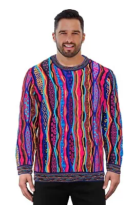 Geccu 3D Multi Colour Merino Wool Sweater Knitwear Jumper  • $279