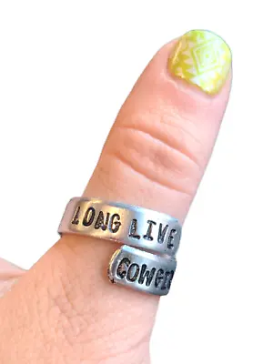 Stampede Jewelry Hand Stamped Thin Wrap Band Rings • $12