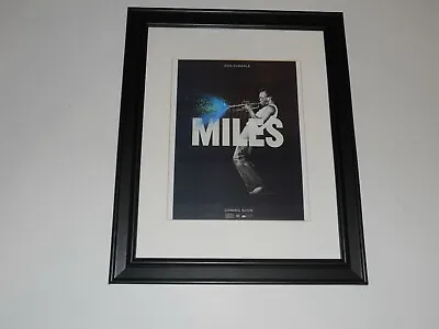 Framed Miles Davis Film  Miles Ahead  Sony Promo Poster 14  X 17  • $45