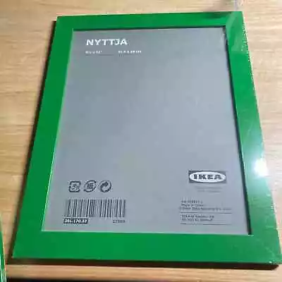 IKEA NYTTJA Green Photo Frame 8 1/2 By 11 Inches. New/Sealed/Discontinued • £19