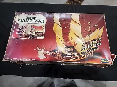 1974 Revell English Man O' War 16th Century Elizabethan Galleon Open Box • $185