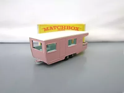 Matchbox Regular Wheel MB 23 Trailer Caravan -  Pink - BPW - Boxed • £18.99