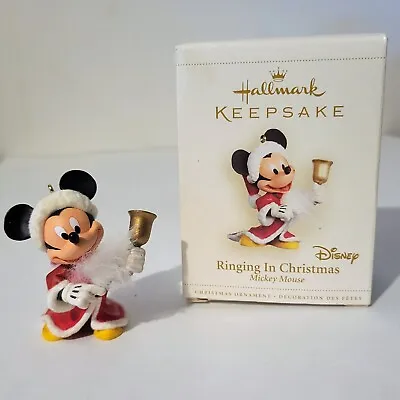 Hallmark Disney Ornament Mickey Mouse 2006 Ringing In Christmas  • $8.99