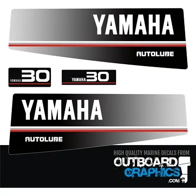 Yamaha 30hp Autolube Outboard Engine Decals/sticker Kit • $40.80