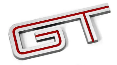 2005-2010 Mustang GT Chrome & Red Emblem Badge Logo For Exterior  - 4.5  Long • $13.22