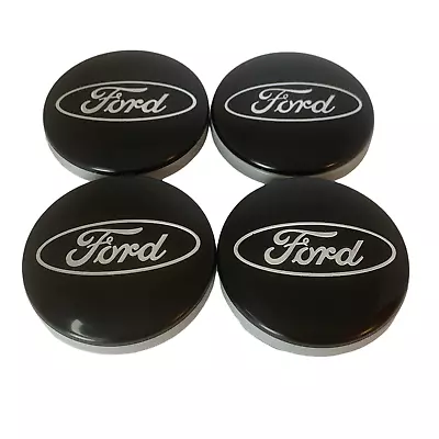 4Pcs Wheel Center Caps 2-1/8  BLACK Hubcaps Rim Emblem For Ford 54mm • $19.99