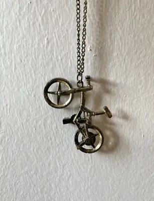 Vintage Bicycle Necklace • $5