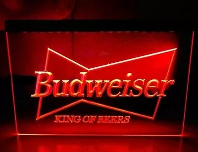 Budweiser Beer Bud Led Neon Light Sign Bar Pub Club Man Cave Sport Gift Decor • $42.90