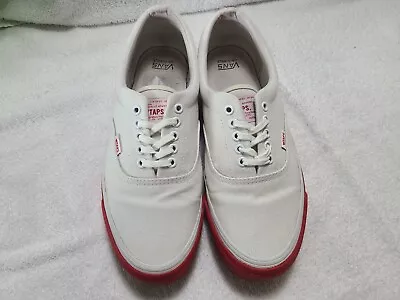 Vans X WTAPS Era LX White Red Size 11.5 Mens BARELY USED With Box • $149.99